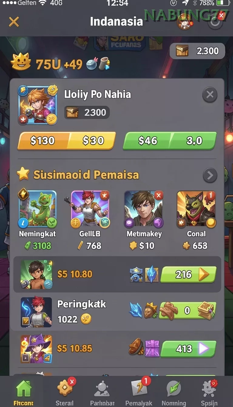 Cuplikan layar GOMU837 — aktivitas