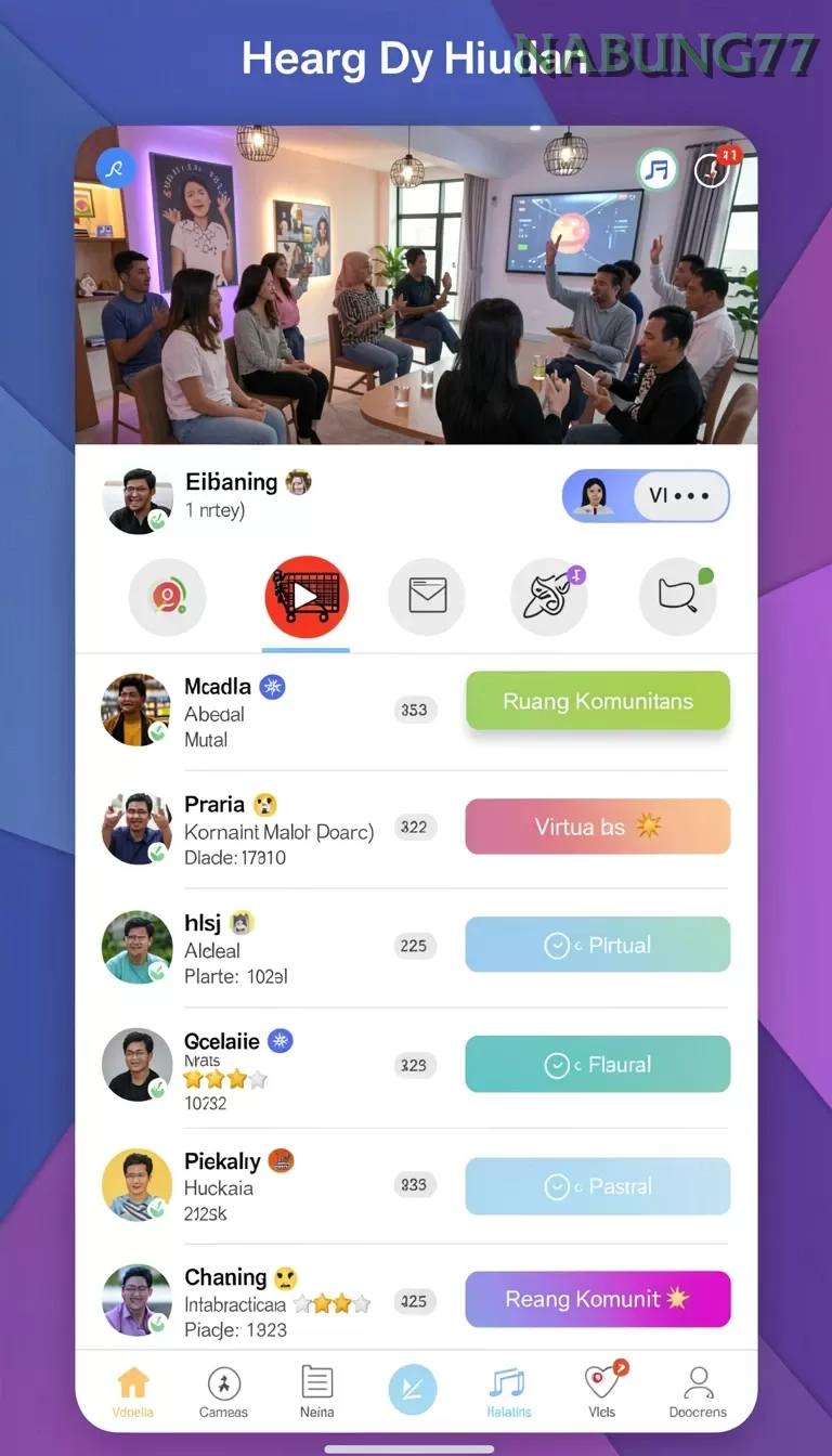 Cuplikan layar OCATOTO — menu navigasi