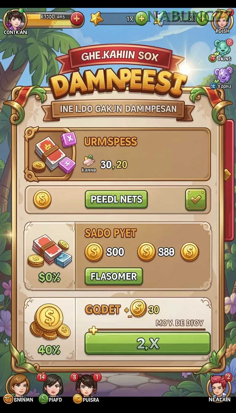 Cuplikan layar SUPER33 — menu navigasi